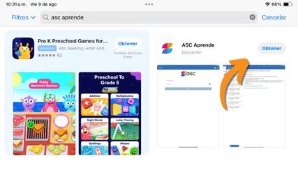 Instalación de la App en iPad - Paso 3